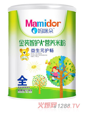 媽咪朵智護(hù)益生元護(hù)腸A＋營(yíng)養(yǎng)米粉（聽裝）