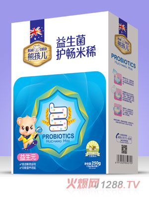 熊孩兒益生菌護(hù)暢米?。ê醒b）