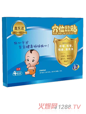 鑫東進穴位壓力刺激貼（咳喘、咳嗽、咽扁、扁桃體