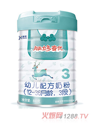 澳優(yōu)能立多睿優(yōu)幼兒配方奶粉（12-36月齡，3段）