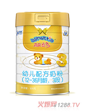 澳優(yōu)能立多幼兒配方奶粉（12-36月齡，3段）